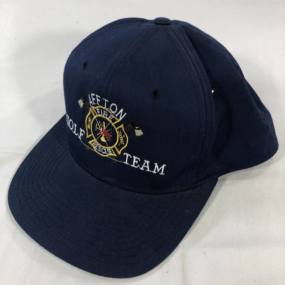 VTG AFFTON FIRE RESCUE GOLF TEAM HAT CAP SNAPBACK ADJUSTABLE ONE SIZE FITS MOST - Picture 2 of 14